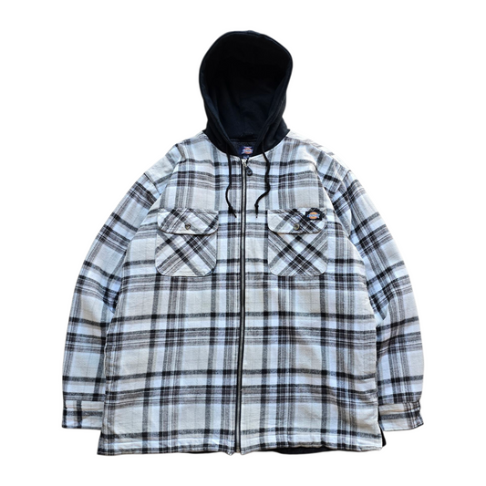 Vintage Dickies Flannel Plaid Hooded Jacket - M/L