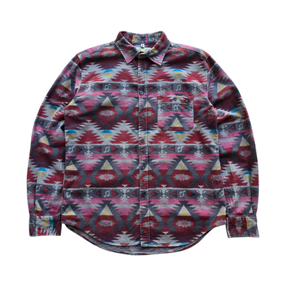 Mambo Loud Flannel Button Up Shirt - S