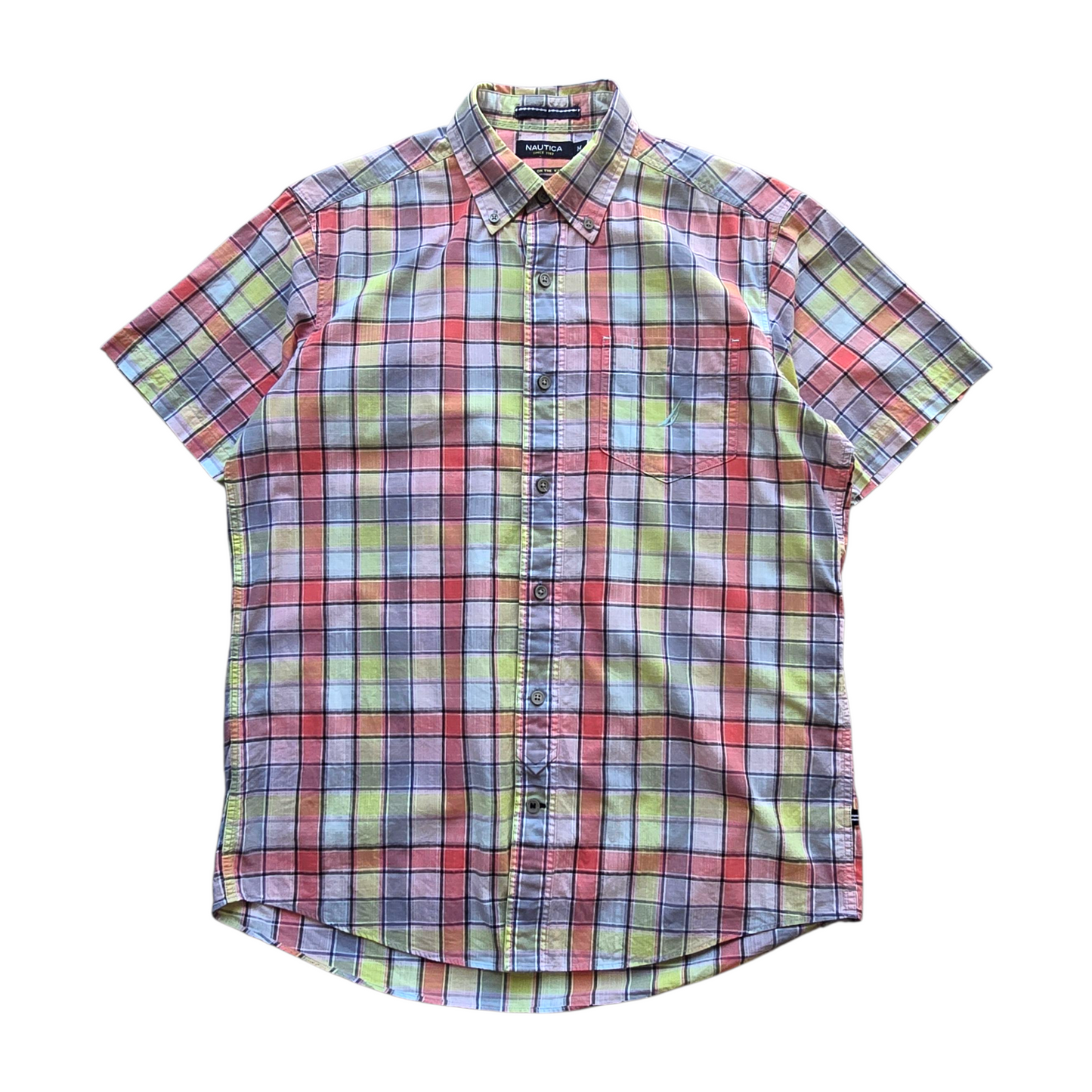 Nautica Short Sleeve Button Up Shirt - M