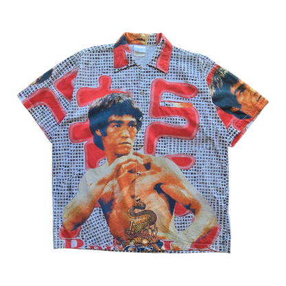 Vintage Bruce Lee AOP Button Up Shirt - M