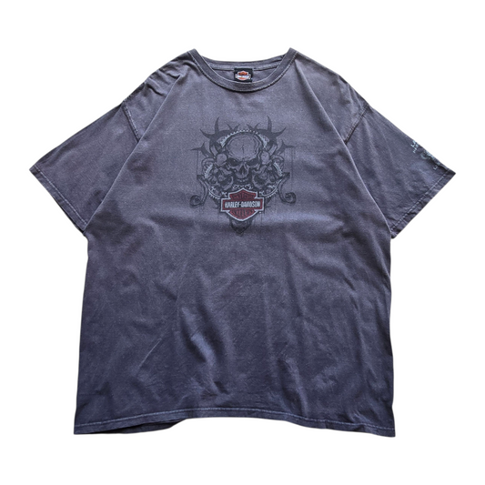 Y2K Harley Davidson Skulls Las Vegas Tee - XL
