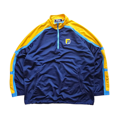 Vintage FIla 1/4 ZIp Track Jacket - L/XL