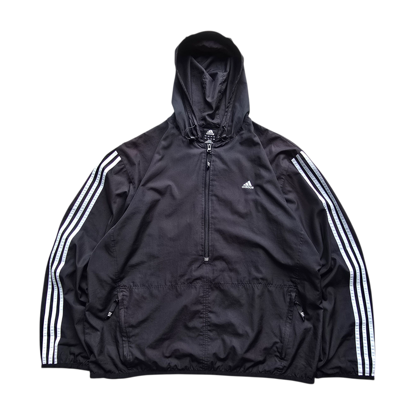 Vintage Adidas 1/2 Zip Windbreaker Jacket - XL