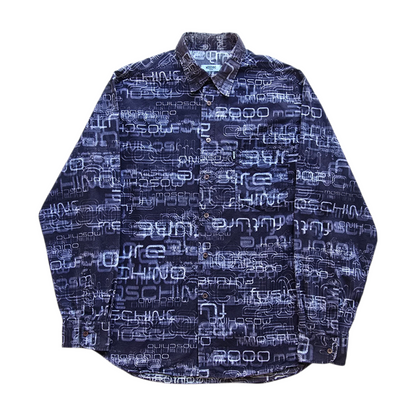 RARE Vintage Moschino 'Future' AOP Button Up Shirt - XL