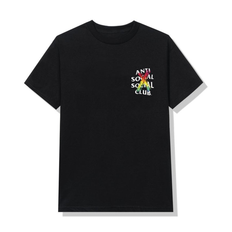 Anti Social Social Club Cancelled Rainbow Tee - L