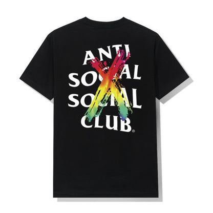 Anti Social Social Club Cancelled Rainbow Tee - L