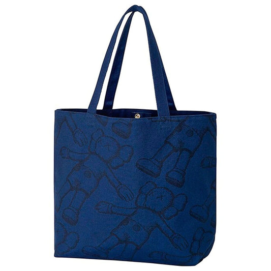 KAWS x Uniqlo All Over Holiday Print Tote Bag