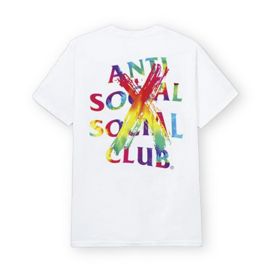 Anti Social Social Club Cancelled Rainbow Tee - L