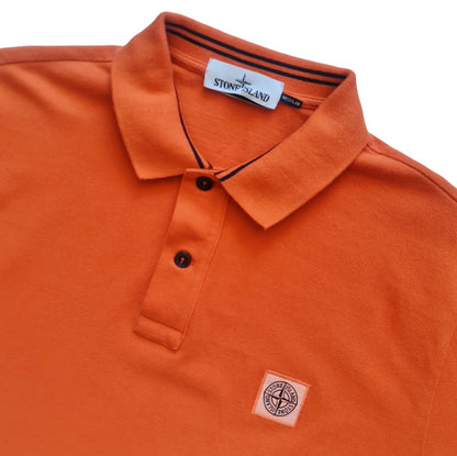 Stone Island Polo Shirt Orange - L