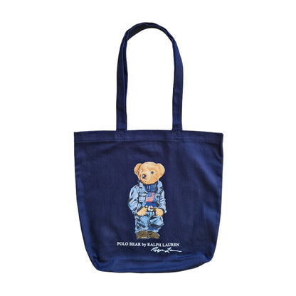 Polo Bear Tote Bag - Navy