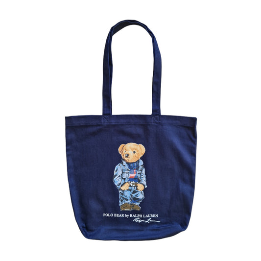 Polo Bear Tote Bag - Navy