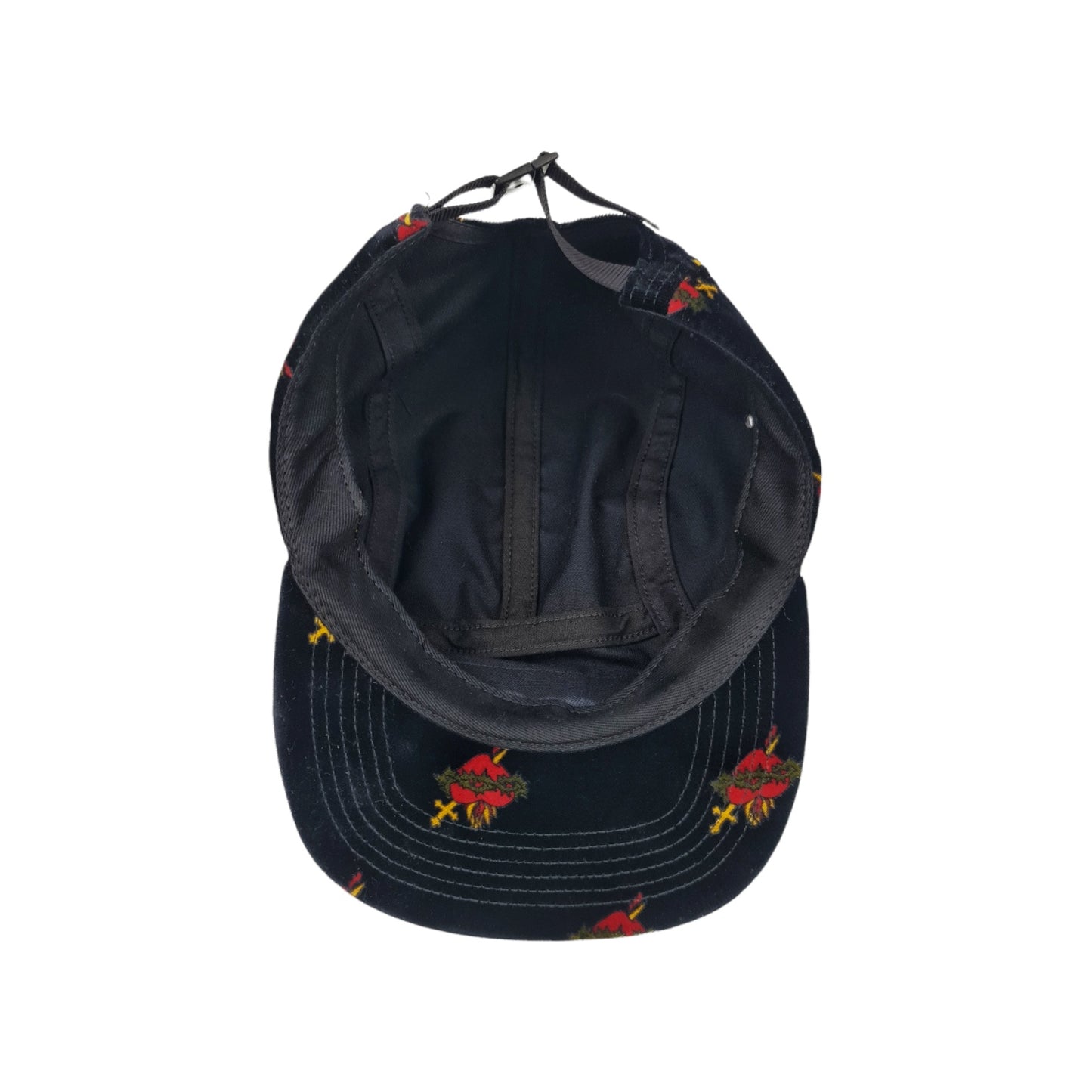 Supreme Sacred Hearts Velvet Camp Cap