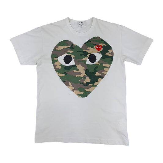 CDG Play Camo Heart Tee - M