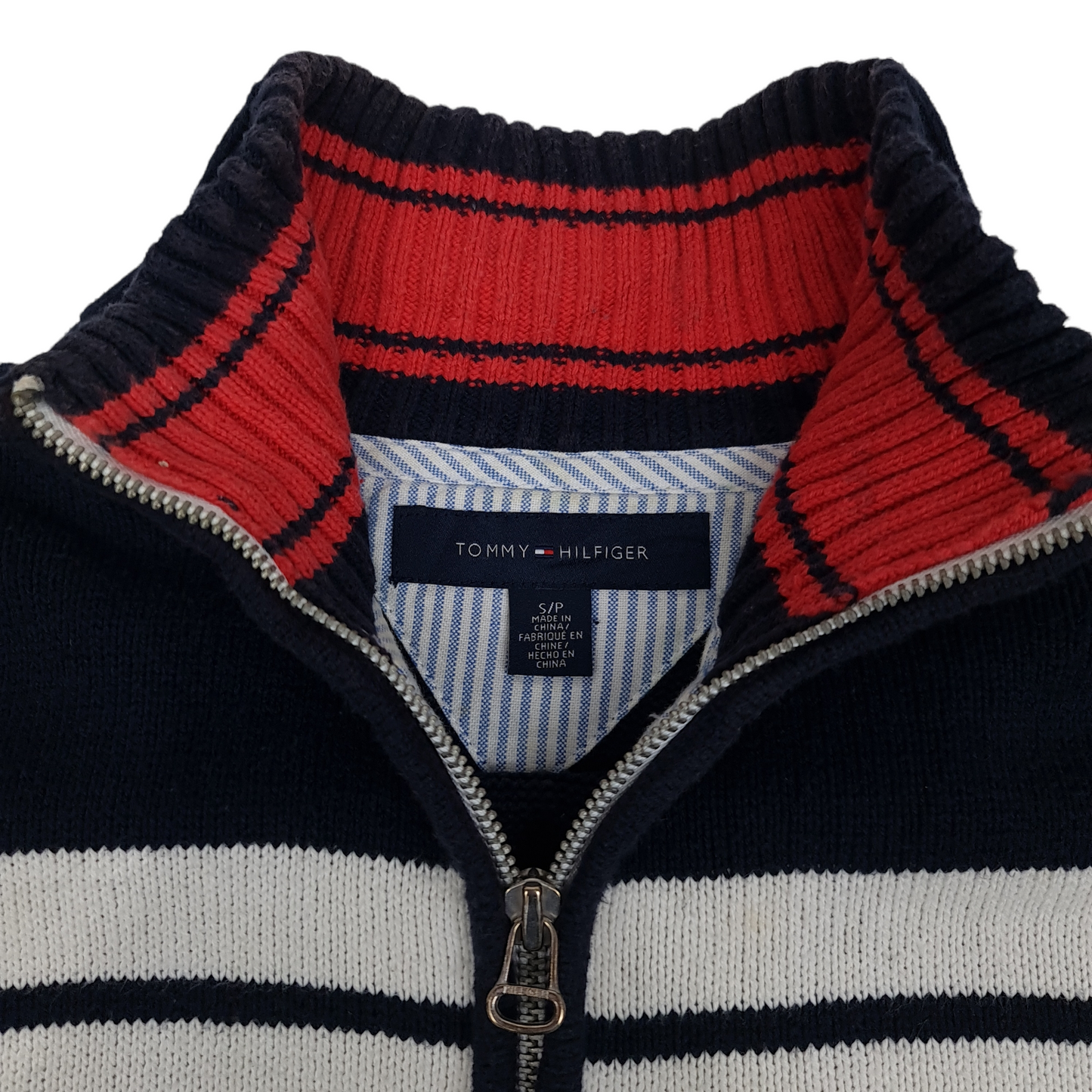 Tommy Hilfiger Full-Zip Knit Sweater - S