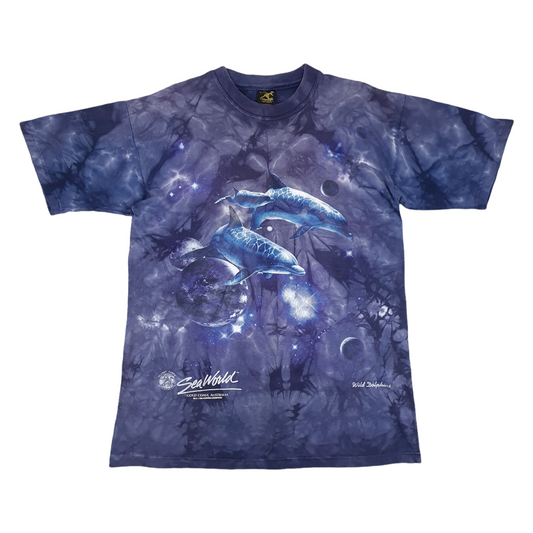 Vintage 1996 Sea World Dolphin Tee - L