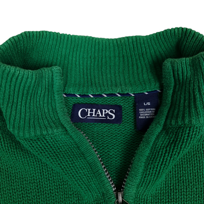 Vintage Chaps Ralph Lauren 1/4 Zip Knit Sweater - L