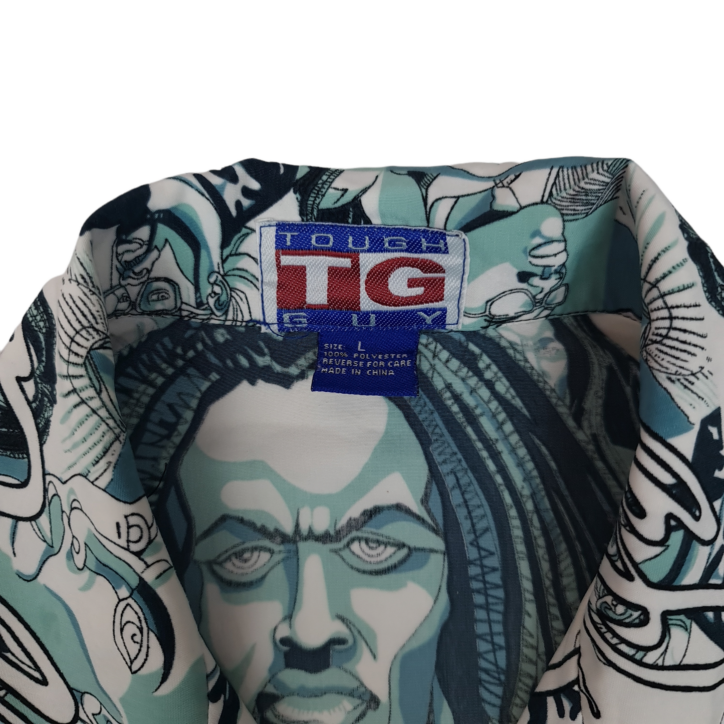 Vintage Tough Guy All Over Print Shirt - XL