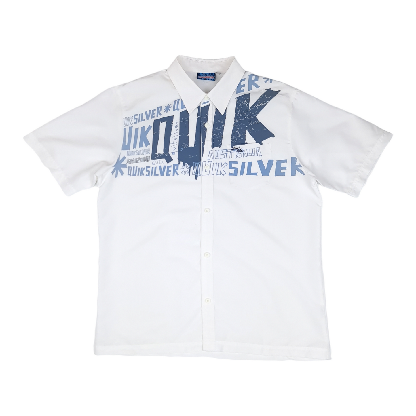 Y2K Quiksilver Short Sleeve Shirt - L