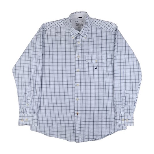 Nautica Long Sleeve Button Up Shirt - L