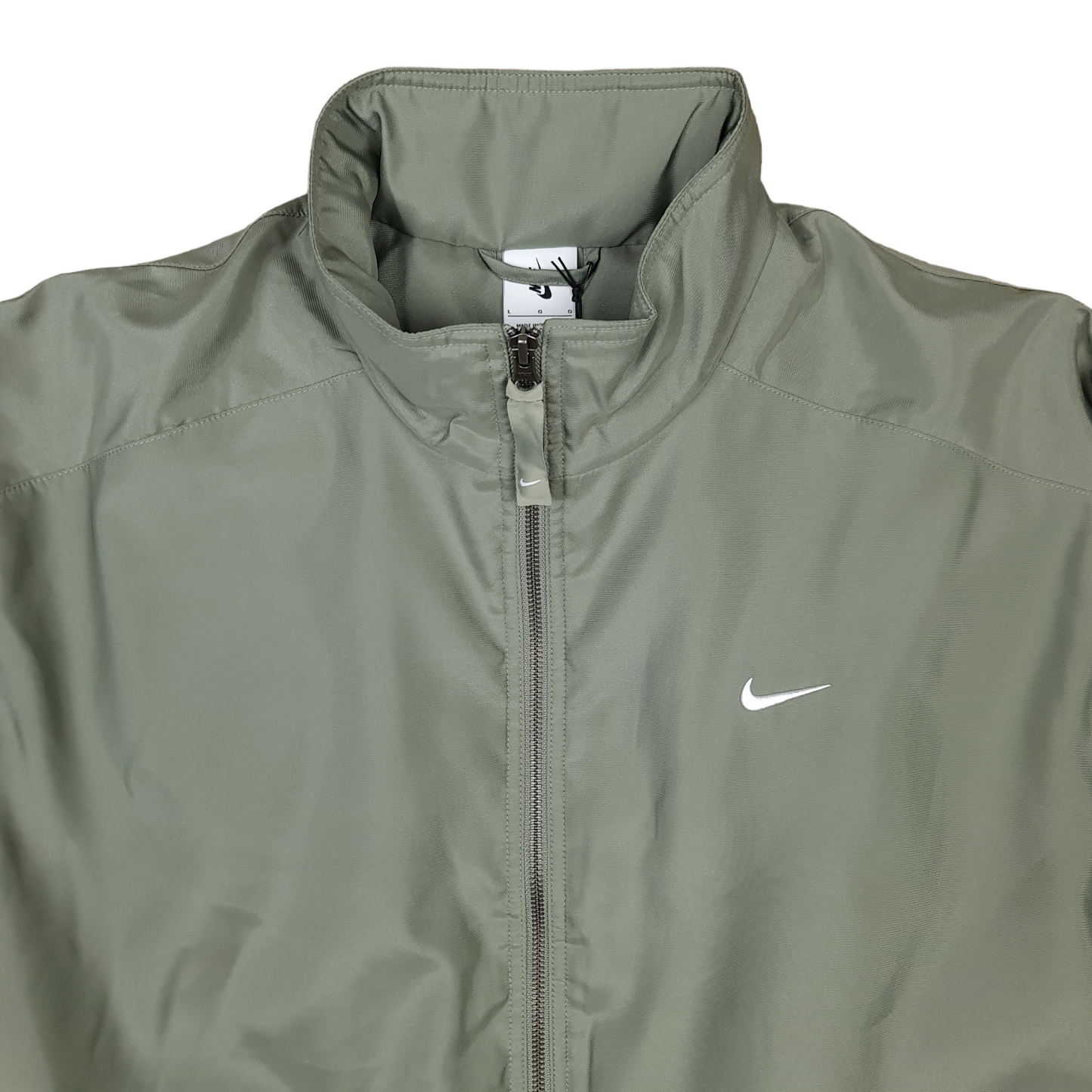 Nike Lab Solo Swoosh Satin Bomber Jacket - L