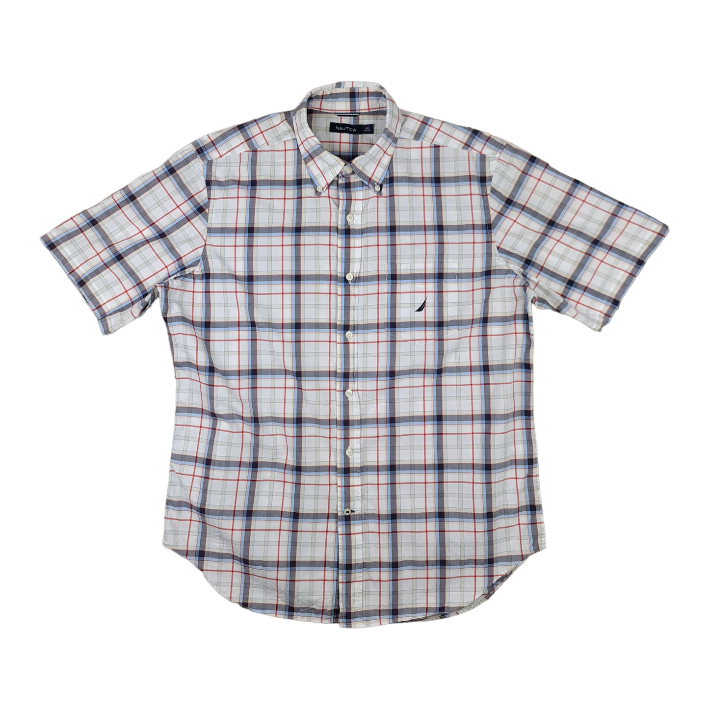 Nautica Short Sleeve Button Up Shirt - XL