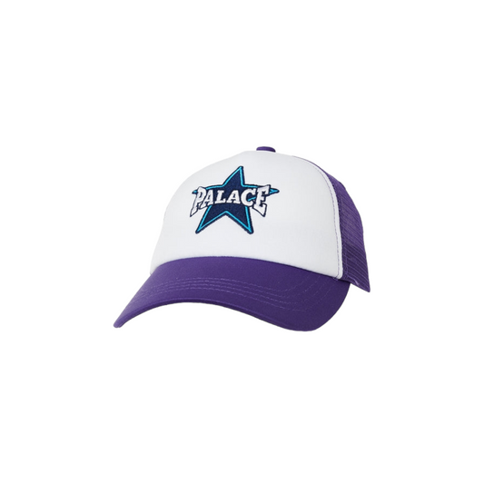 Palace Star Logo Trucker Hat - Purple