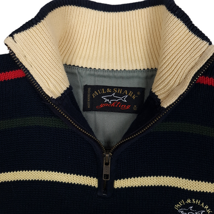 Vintage Paul & Shark 1/4 Zip Knit Sweater - M