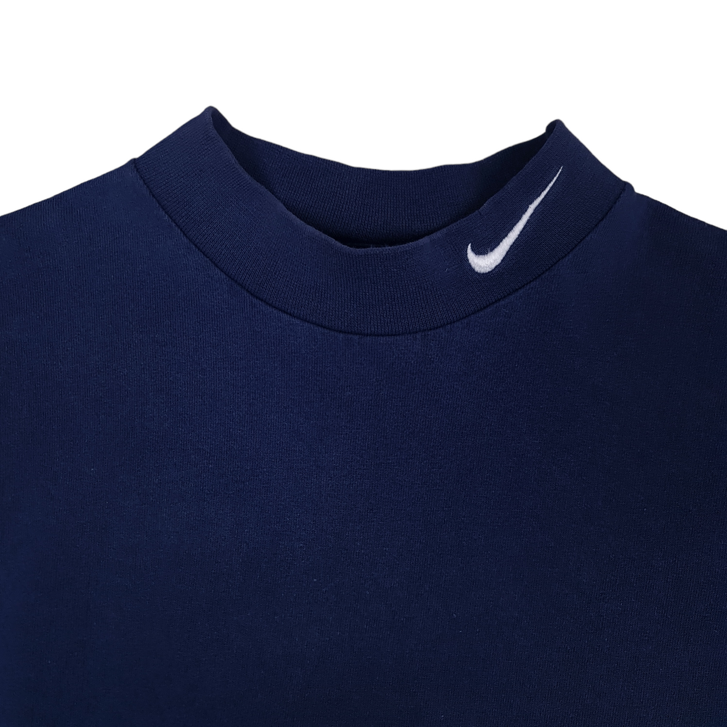 Vintage Nike Mock Neck Faded Long Sleeve Tee - L